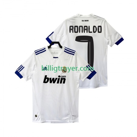 Billige Fotballdrakter Real Madrid Cristiano Ronaldo 7 2010 2011 Retro Hjemmedraktsett Kortermet